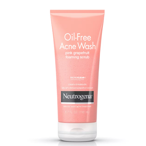 Neutrogena Oil-Free Acne Wash Pink Grapefruit Foaming Scrub 198ml