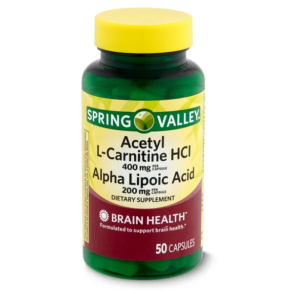Spring Valley Acetyl L-Carnitine HCI & Alpha Lipoic Acid Dietary Supplement 50 Capsules