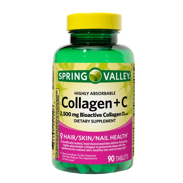 Spring Valley Collagen + Vitamin C 2500mg 90 Tablets
