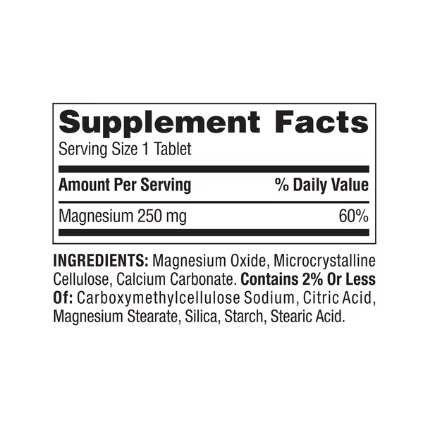 Spring Valley Magnesium 250 mg 250 Tablets