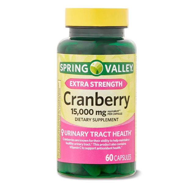 Spring Valley Ultra Triple Strength Cranberry 15,000 mg 60 Capsules
