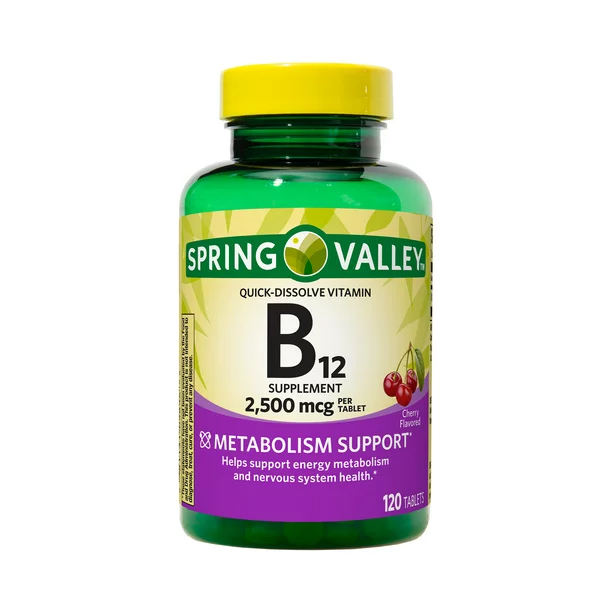 Spring Valley Vitamin B12 2,500 mcg Quick-Dissolve Tablets