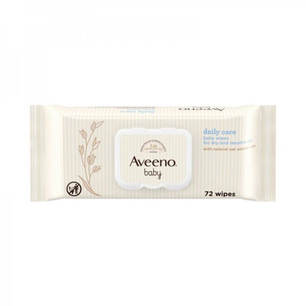 Aveeno Baby Daily Care Wipes for Dry and Sensitive 72 Wipes
