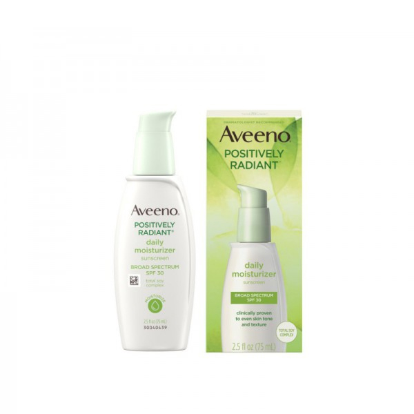 Aveeno Positively Radiant Daily SPF30 Sunscreen Moisturizer 75ml