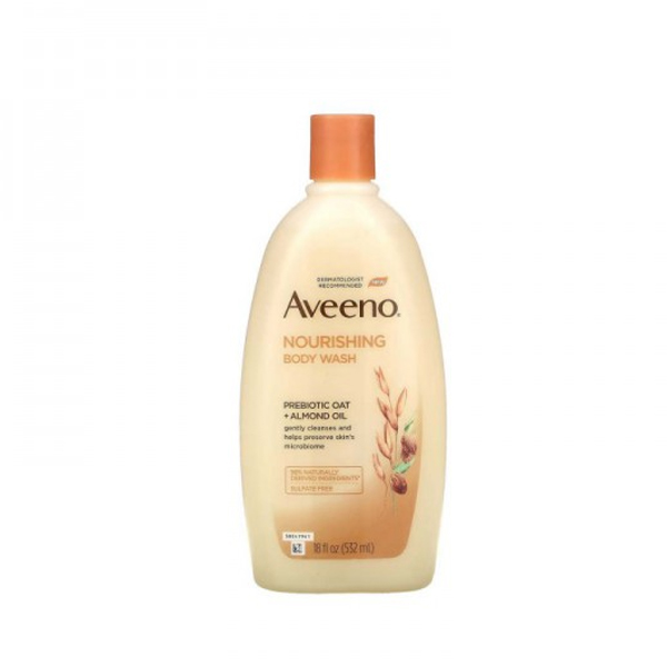 Aveeno Prebiotic Oat + Almond Oil Nourishing Body Wash 532ml