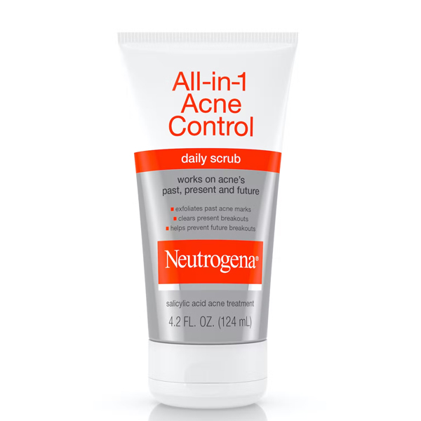 Neutrogena All-in-1 Acne Control Daily Scrub 124ml