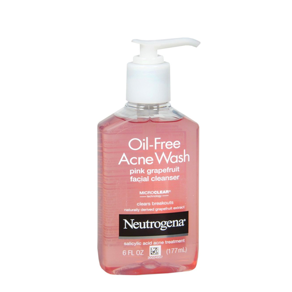 Neutrogena Oil-Free Pink Grapefruit Pore Cleansing Salicylic Acid Acne Wash - 177ml