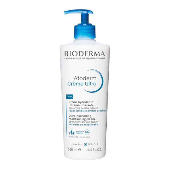 Bioderma Atoderm Creme Ultra-Nourishing Moisturising Cream For Normal To Dry Sensitive Skin 500ml