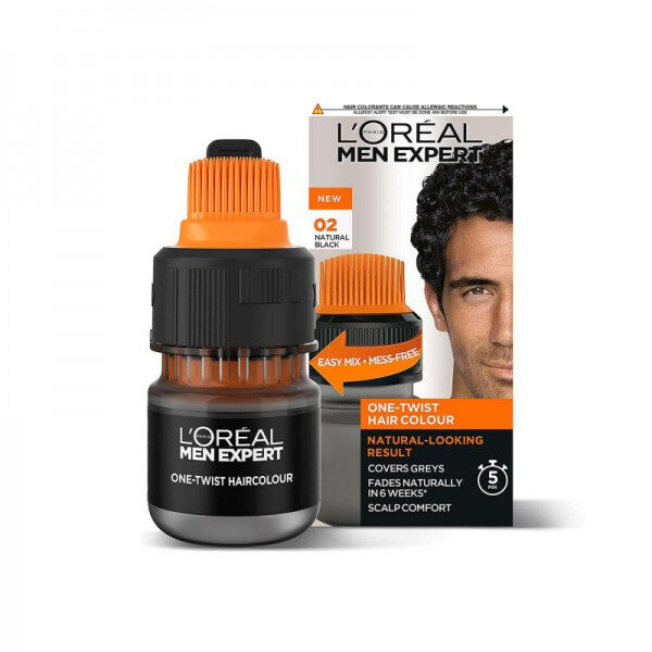 Loreal Men Expert One-Twist Hair Colour - 02 Natural Black