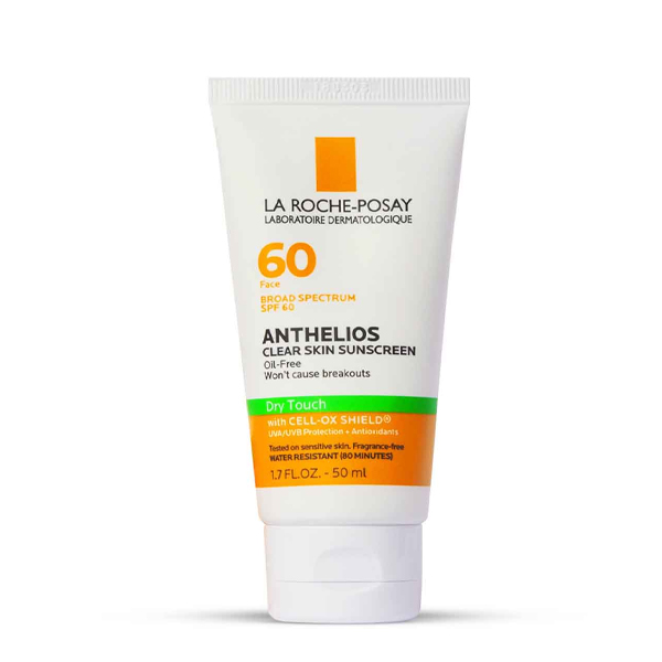 La Roche-Posay Anthelios Dry Touch Clear Skin Oil Free Sunscreen for Face SPF 60-50ml