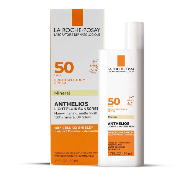 La Roche-Posay Anthelios Mineral Light Fluid Sunscreen for Face SPF 50-50ml