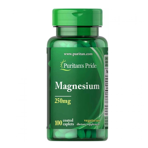 Puritan's Pride Magnesium 250mg 100 Caplets