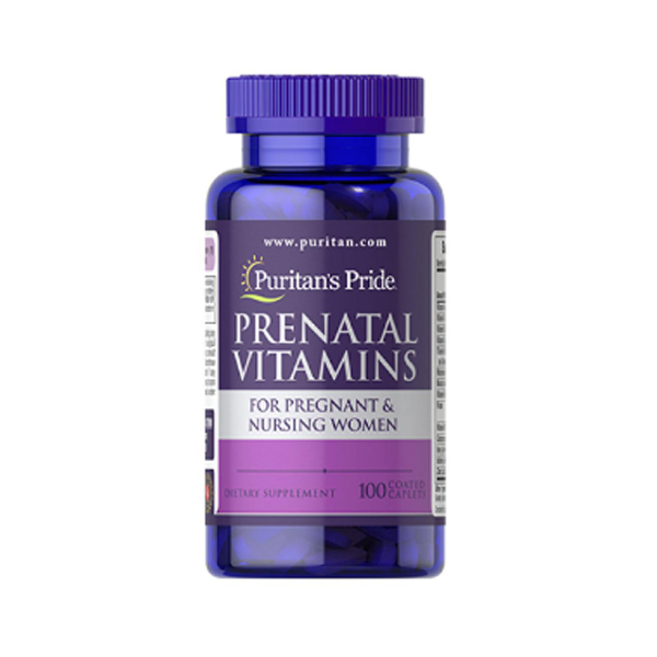 Puritan's Pride Prenatal Vitamins For Pregnant & Nursing Women 100 Caplets