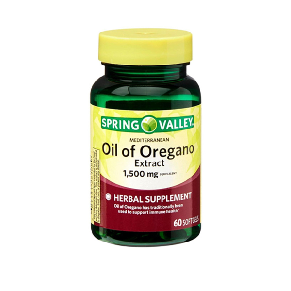 Spring Valley Mediterranean Oil Of Oregano Extract Softgels 1500mg 60 Softgels
