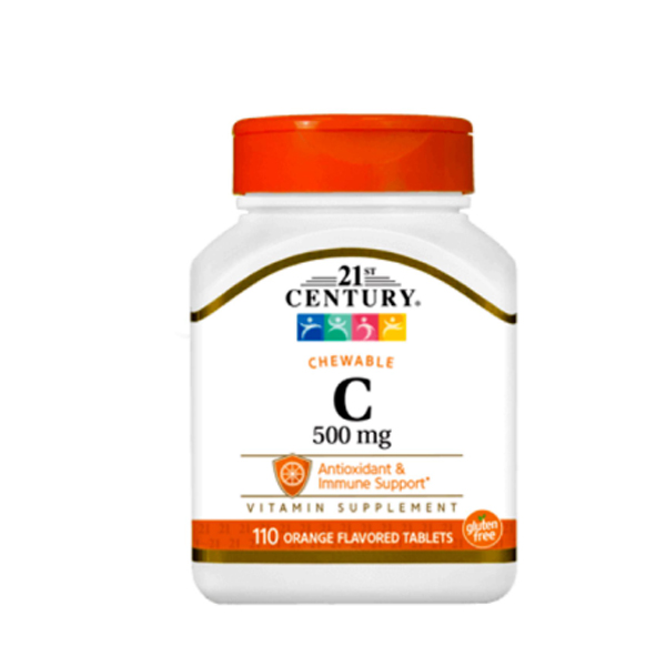 21st Century Vitamin C 500mg Orange Flavoured 110 Tablets