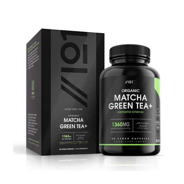 Alpha01 Organic Matcha Green Tea Extract 1360mg 60 Capsules