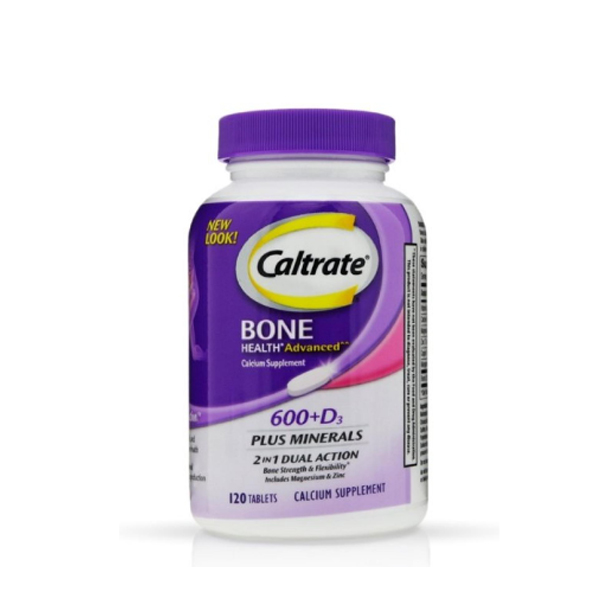 Caltrate 600mg+ D with Minerals 120 Tablets