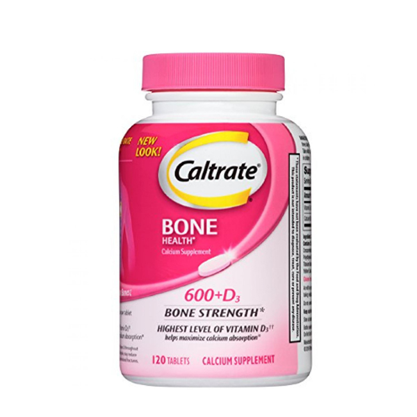 Caltrate Bone Health 600+D3 Highest level Calcium and Vitamin D Supplement 600 mg - 120 Tablet