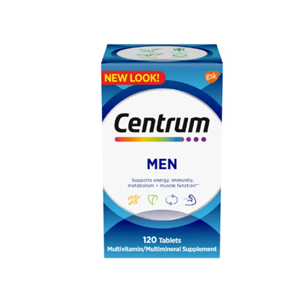 Centrum Men MultivitaminMultimineral Supplement with Vitamin D3, B Vitamins and Antioxidants 120 Tablets