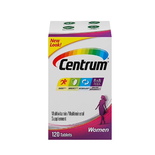 Centrum Women MultivitaminMultimineral Supplement Vitamin D3 120 Tablets
