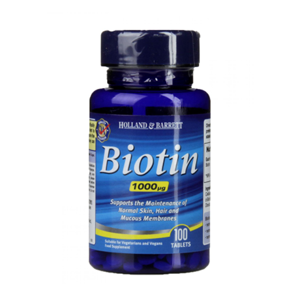 Holland & Barrett Biotin 1000ug 100 Tablets