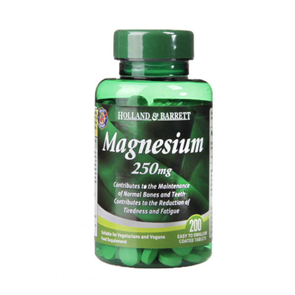 Holland & Barrett Magnesium 250mg 200 Tablets
