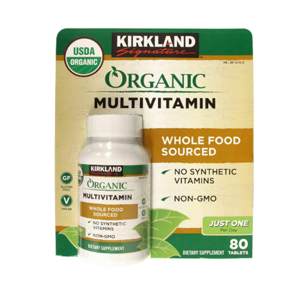 Kirkland Signature Organic Multivitamin One Per Day-80tablets