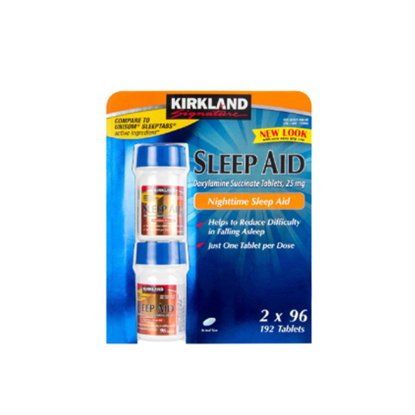 Kirkland Sleep AID 25mg (Doxylamine Succinate) 192 Tablets