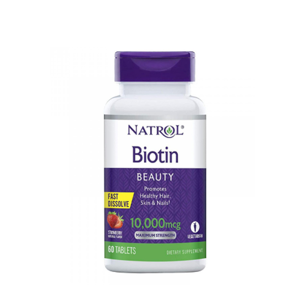 Natrol Biotin Fast Dissolve 10,000mcg 60 Tablets