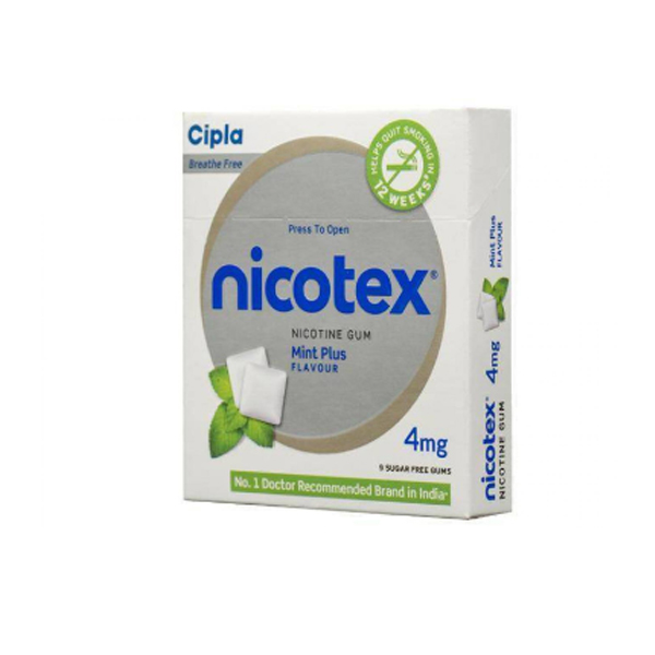 Nicotex Chewing Gum Mint Flavour 4mg -4 BOX