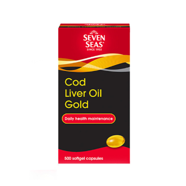Seven Seas Cod Liver Oil Gold 500 Capsules