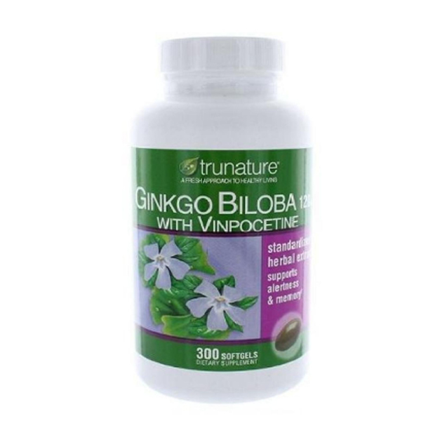 Trunature® Ginkgo Biloba 120 mg with Vinpocetine -300 Softgels
