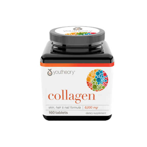 Youtheory Collagen Skin, Hair & Nail Formula 6000 mg 160 Tablets