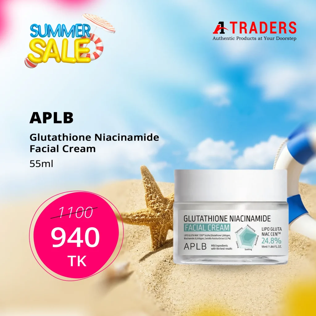 APLB Glutathione Niacinamide Facial Cream 55ml – A1 Traders