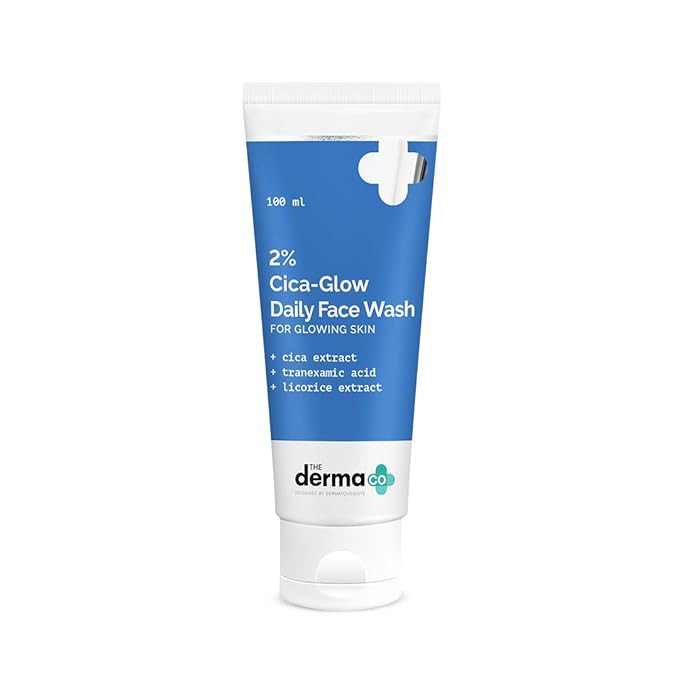 The Derma Co 2% Cica-Glow Daily Face Wash with Tranexamic Acid & Licorice 100ml The Derma Co 2% Cica-Glow Daily Face Wash with Tranexamic Acid & Licorice 100ml