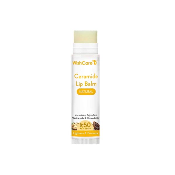 WishCare Ceramide Lip Balm with SPF 50 PA+++ (Natural) 5g