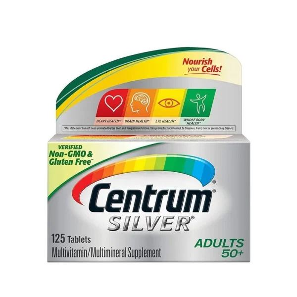 Centrum Silver Multivitamin for Adults 50 Plus – 125 Tablets