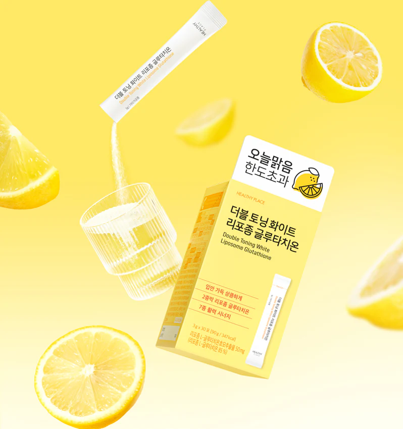 healthy place double toning white glutathione 30 sticks Healthy Place Double Toning White Liposomal Glutathione 30 stick