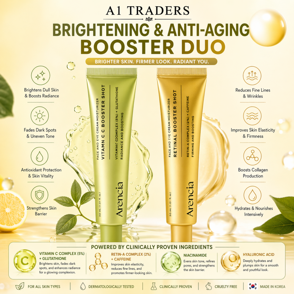 ARENCIA Brightening & Anti-Aging Booster Duo – A1 Traders