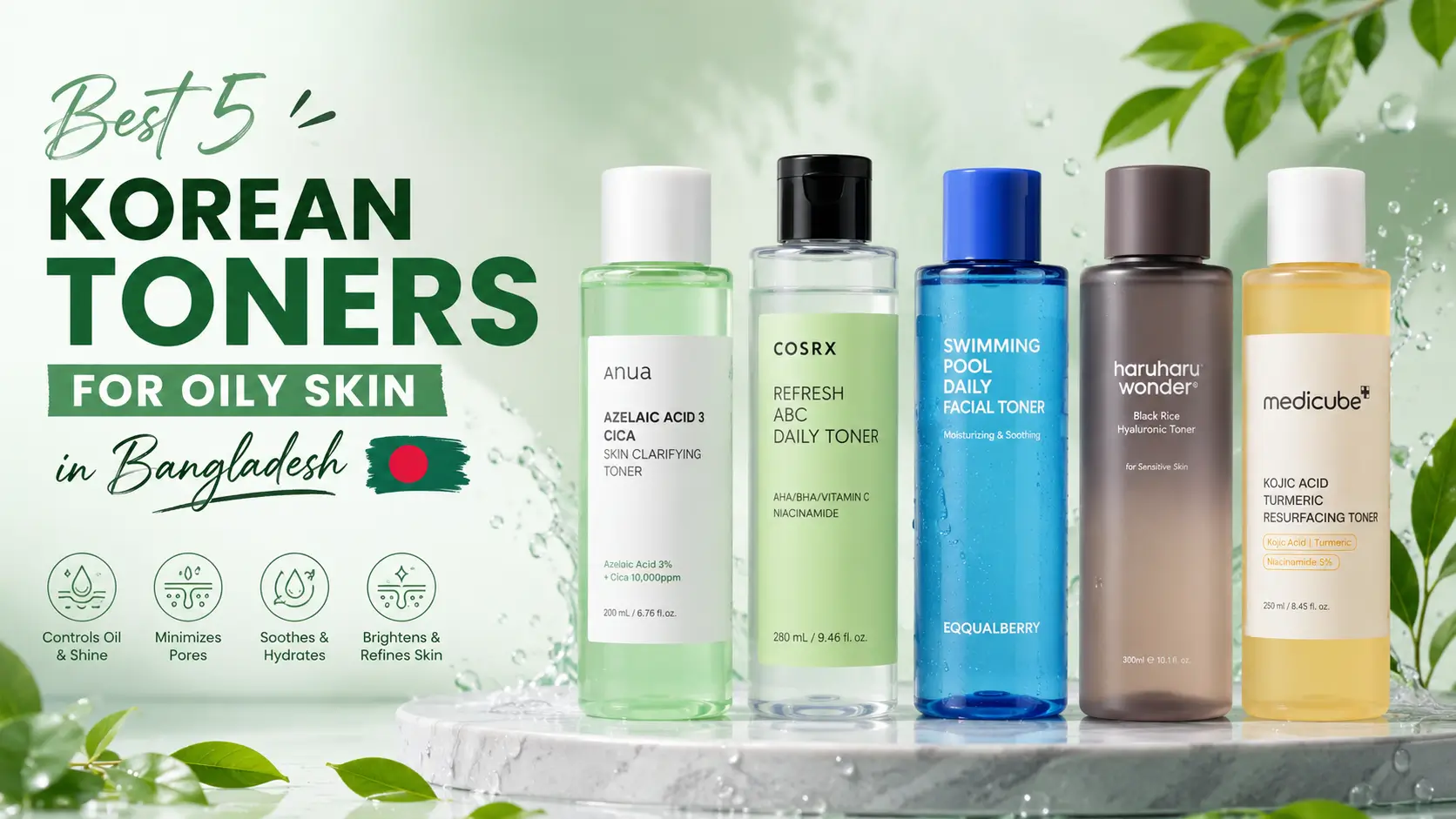 Best 5 Korean Toners for Oily Skin in Bangladesh – A1 Traders