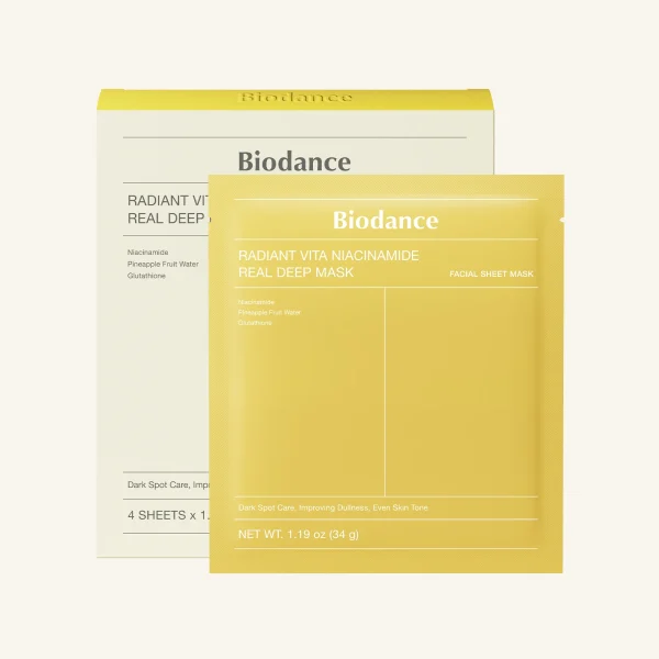 Biodance Radiant Vita Niacinamide Real Deep Mask 34g 1 sheets